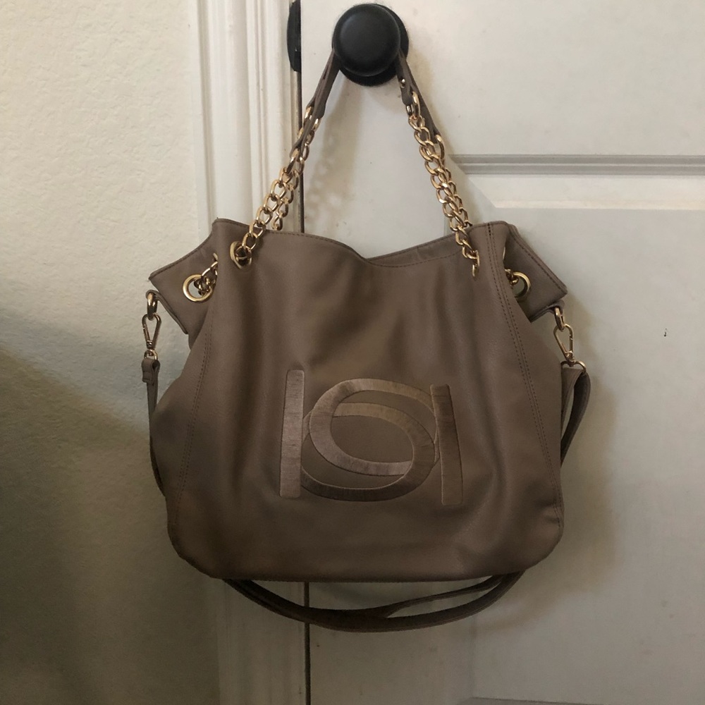 Bebe taupe/beige colored purse